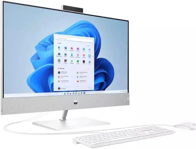Alt view image 3 of 5 - HP Pavilion 27-CA1055T 27" FHD IPS All-In-One Desktop Intel Core i5-12400T 1.80 GHz up to 4.20 GHz Nvidia GeForce MX 450 8GB RAM 256GB SSD 1TB HDD Windows 11 Home, White - 5C5P6AV-E201
