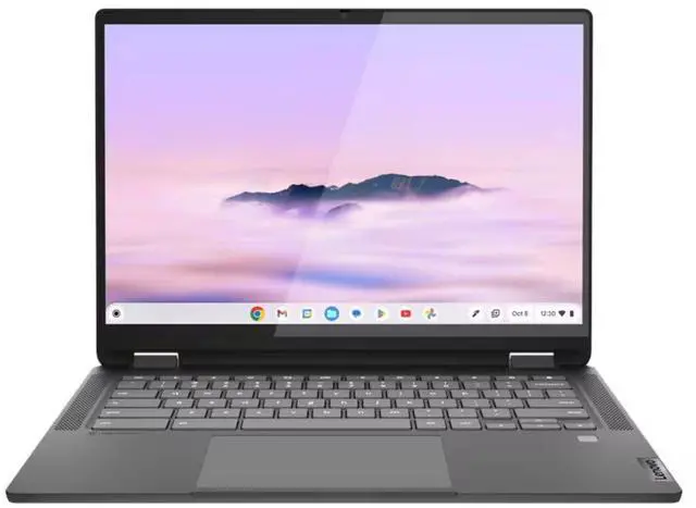 Main image of Lenovo Flex 5i Chromebook Plus 14" WUXGA Touch Intel Core i5-1334U 1.3 GHz up to 4.6 GHz 8GB RAM 256GB SSD Intel Iris Xe Graphics ChromeOS, Storm Grey - 83EK001RUX