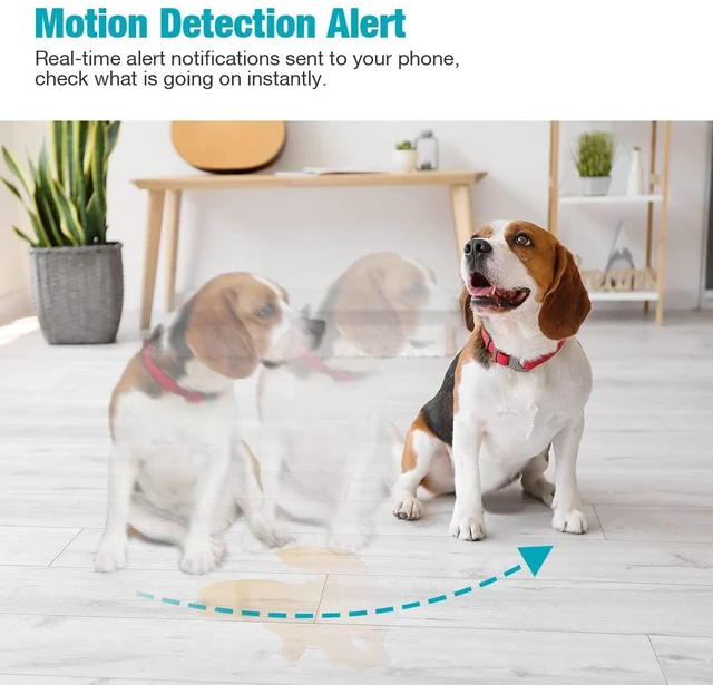 Alt view image 3 of 7 - VIMTAG Pet Camera, 2.5K/4MP 360° Pan/Tilt Indoor 2.4G WiFi Camera with Phone APP/Speaker/2 Way Audio/Night Vision/Human/Motion/Sound Detection for Pet/Dog/Baby/Home Security
