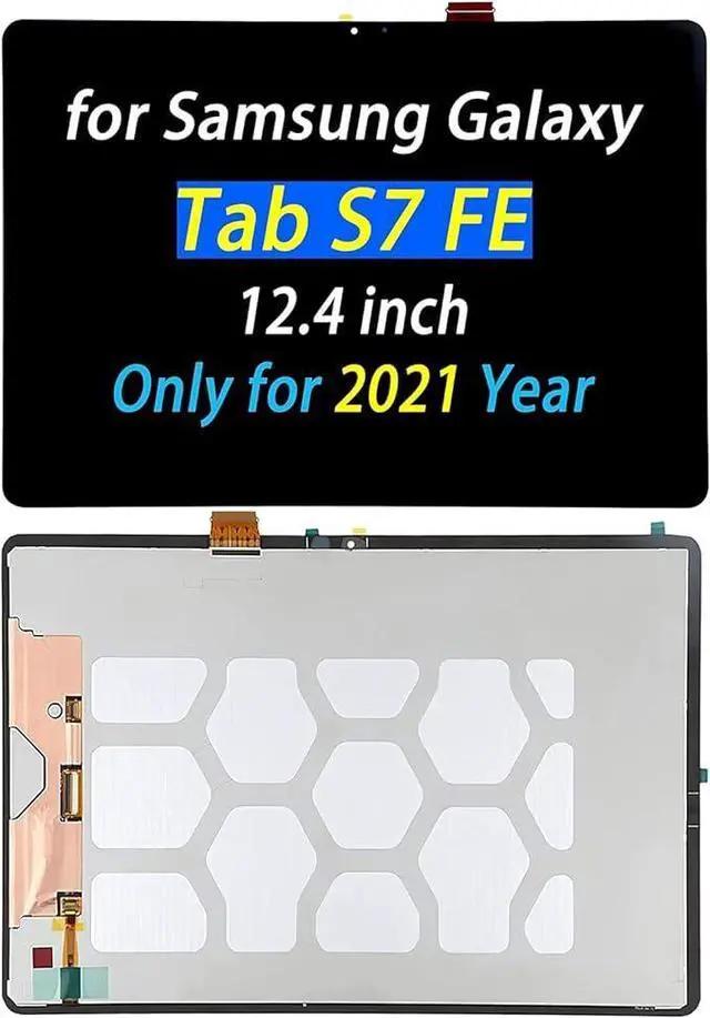 Main image of Screen Replacement 2021 for Samsung Galaxy Tab S7 FE SM-T730 T733 T736 T738U T735 T737 LCD Display Touch Screen Digitizer Assembly Repair Replacement (Not Fit S7 Plus)