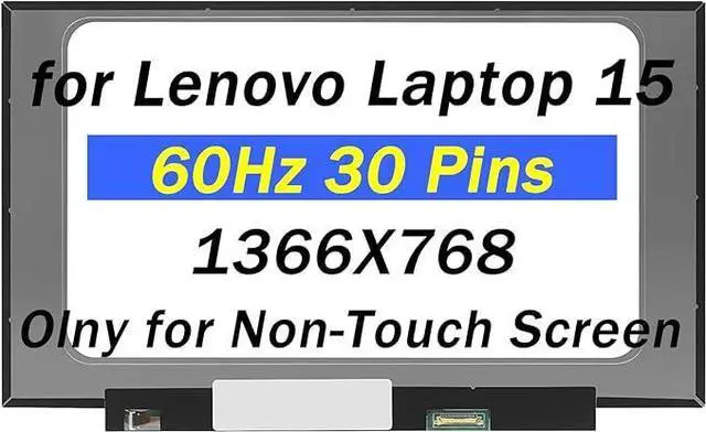 Main image of Replacement for Lenovo G50-45 80E3 LCD Screen for G50-80 80E5 Display for G50-70 20351 Digitizer for G50-30 80G0 HD 1366X768 30pins LCD Non-Touch Laptop Panel