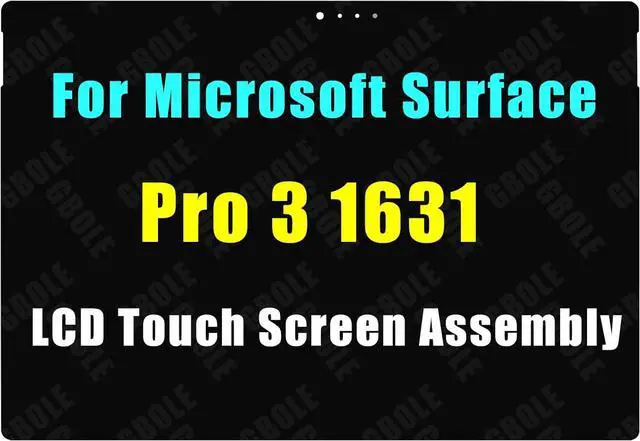 Main image of Screen Replacement for Microsoft Surface Pro 3 1631 LCD Touch Screen Digitizer Assembly LTL120QL01 TOM12H20 2160x1440