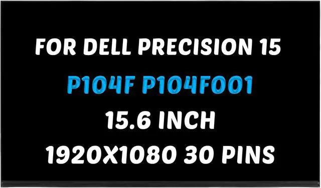 Main image of B156HAN02.5 for DELL Precision 15 3570 3571 P104F P104F001 LCD Screen for Precision 15 3560 3561 P127F P8OF DP/N 5NG4M 05NG4M FHD 15.6 inch 30 Pins 60Hz LED Non-Touch Screen Display Panel