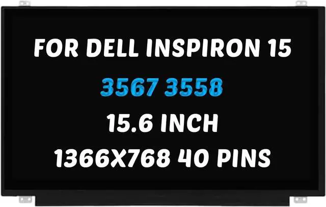 Main image of NUOLAISUN Replacement for Dell Inspiron 15 3567 3558 LCD Screen for P47F001 Display NT156WHM-T00 B156XTK01.0 HD 1366X768 15.6 " 40 Pins 60Hz LED Display Digitizer Panel (for Touch Screen Only)