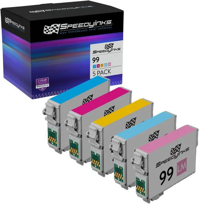 Main image of SPEEDYINKS Remanufactured Ink Cartridge Replacement for Epson 98 & 99 High Yield (6 Set - Black, Cyan, Magenta, Yellow, Light Cyan, Light Magenta) for Artisan 700, 710, 725, 730, 810, 835, 837