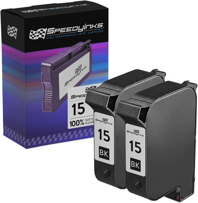 Main image of Speedy Inks Remanufactured Ink Cartridge Replacement for HP 15 (Black, 2-Pack) Compatible with HP PSC 750 HP OfficeJet V40 HP OfficeJet V40xi HP Digital