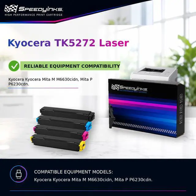 Alt view image 5 of 5 - SPEEDYINKS Compatible Toner Replacement for Kyocera TK-5272C (C)
