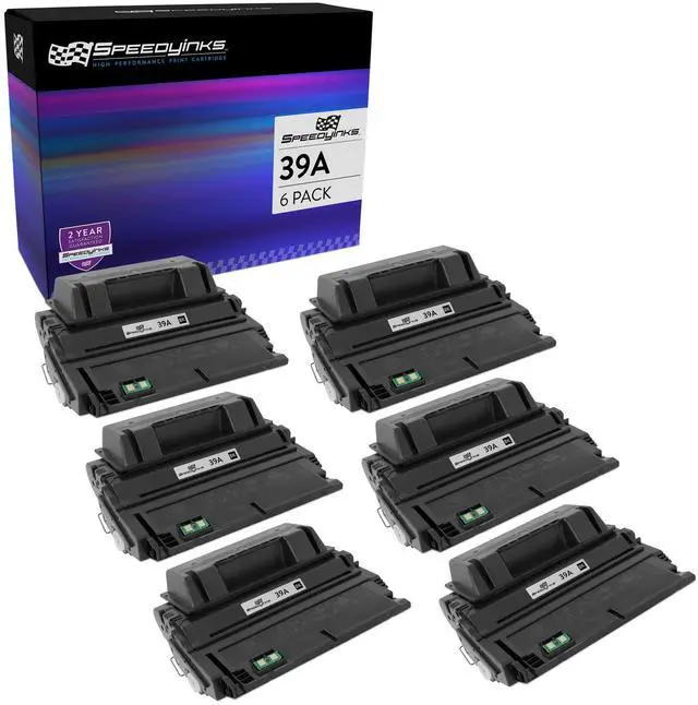 Main image of Speedy Inks Compatible Toner Cartridge Replacement for HP 39A Q1339A (Black, 6 Cartridge Pack) Compatible with HP LaserJet Printer Models 4300n 4300dtn 4300dtns 4300dtnsl 4300tn 4300