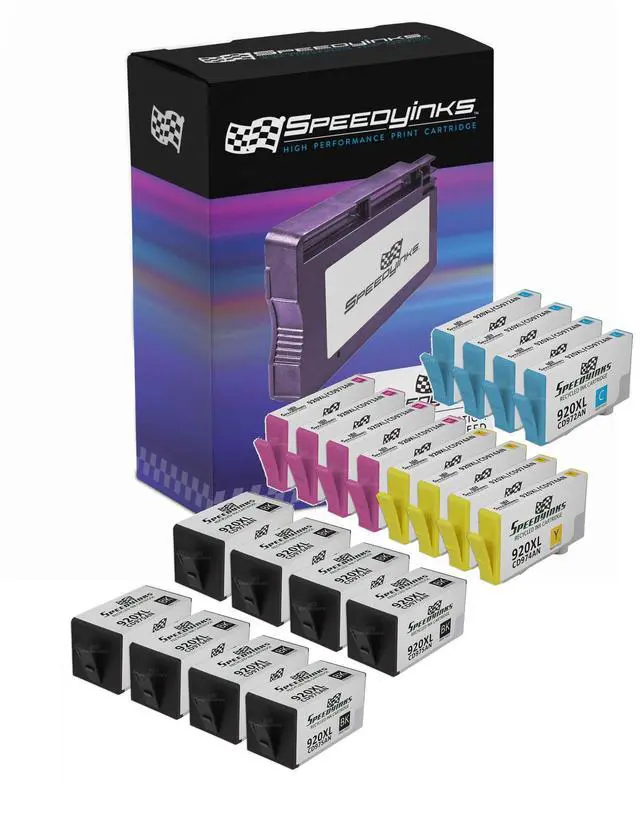 Main image of Speedy Inks Remanufactured Ink Cartridge Replacement for HP 920 XL High-Yield (8 Black, 4 Cyan, 4 Magenta, 4 Yellow, 20-Pack)