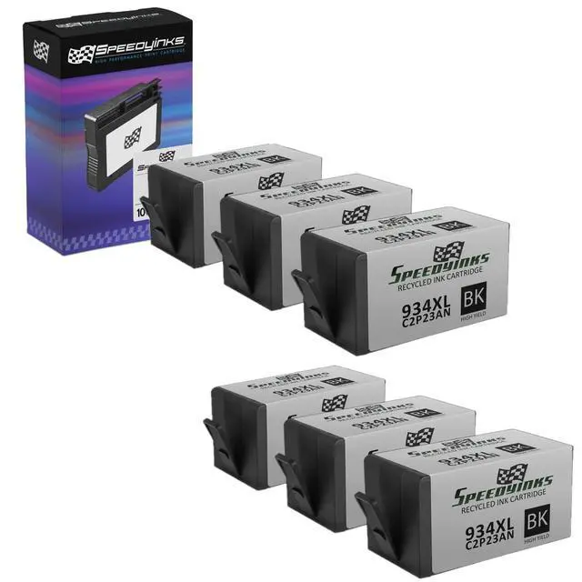 Main image of Speedy Inks Remanufactured Ink Cartridge Replacement for HP 934XL High-Yield (Black, 6-Pack)