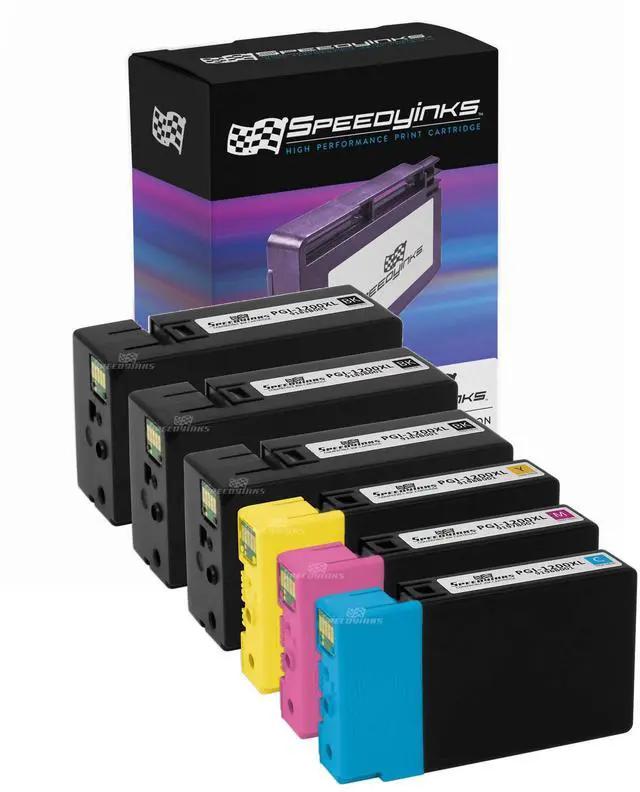 Main image of SPEEDYINKS Compatible Canon PGI-1200XL PGI1200XL PGI 1200XL PGI1200 1200 Set of 6 Cartridges 9183B001 Black, 9196B001 Cyan, 9197B001 Magenta, & 9198B001 Yellow for MAXIFY MB2320, MAXIFY MB2020