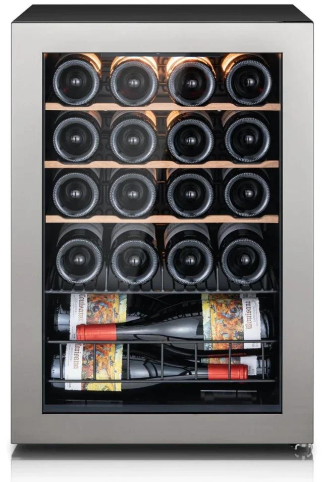 Main image of Ca'Lefort 20 Bottle Wine Cooler Refrigerator, 2.2 cu.ft Mini Wine Fridge with Glass Door, Adjustable Shelves, 3-Color LED Lights, 37-65°F Touch Control, Freestanding/Under Counter for Home Bar Office