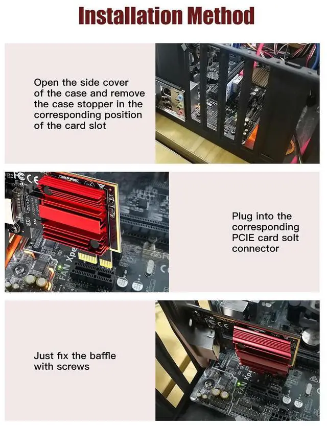 Alt view image 5 of 7 - DERAPID RTL8125 2.5Gbps PCI Express Network Card PCIe x1 to RJ45 Ethernet Adapter, 2.5G Base-T Gigabit LAN, Gaming NIC for Desktop PC NAS