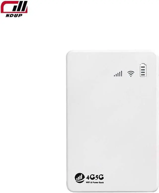 Main image of NDUP Wireless Router N150 Portable WiFi with Power Bank Functionality - High-Speed 150Mbps, SIM Card Compatible, Smart Security Features, Includes Type-C USB Cable