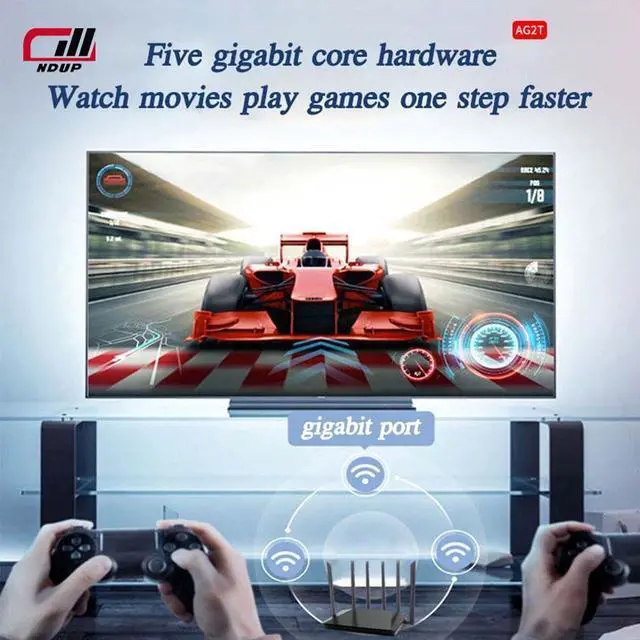 Alt view image 6 of 7 - : NDUP High-Speed Wireless Router - 1000Mbps Qualcomm/5G Baseband, Dual-Module AP Architecture with MARvEi & MEDIATEK, Versatile SIM Card & Network Cable Connectivity, Supports 32 Devices, 100m Ra