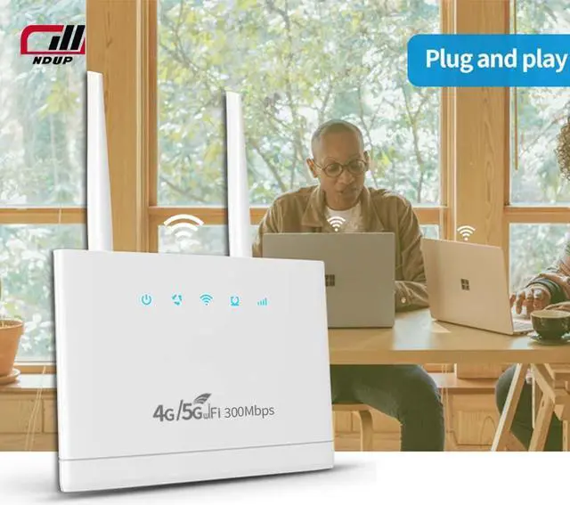 Alt view image 4 of 6 - NDUP R311 PRO 4G Wireless Router - 300Mbps Wi-Fi, Supports Up to 32 Devices, Dual LAN Ports