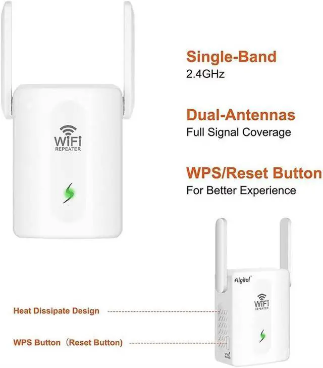 Alt view image 2 of 7 - NDUP Wireless Network Adapter 300Mbps ABS+PC Material - IEEE 802.11 b/g/n, 2.4GHz,  White, Integrated Antenna, Easy Installation, Supports WPA2/WPA/WEP Encryption