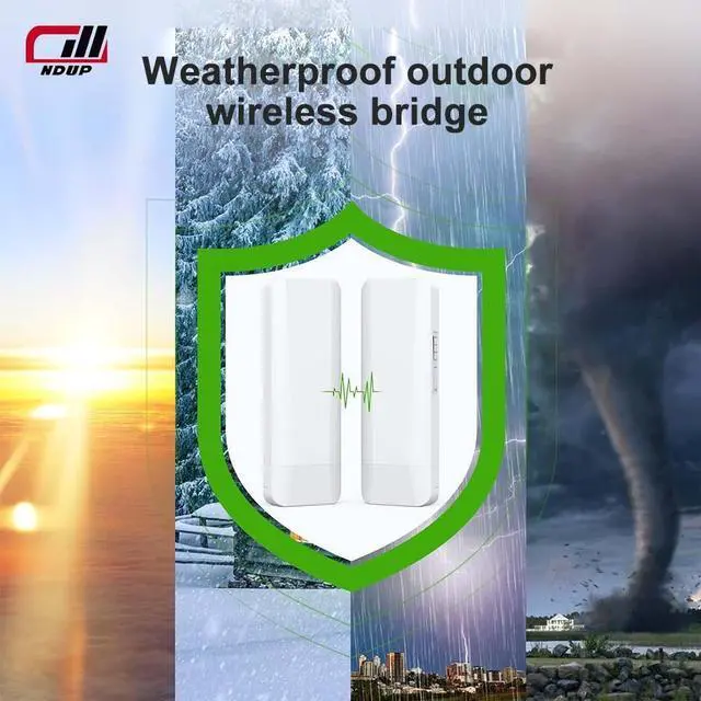 Alt view image 4 of 7 - NDUP Wireless AP/Bridge with MT7620A+MT7612EN Chip, 64MB Memory, 900Mbps Max Speed, and Dual-Power Supply Options
