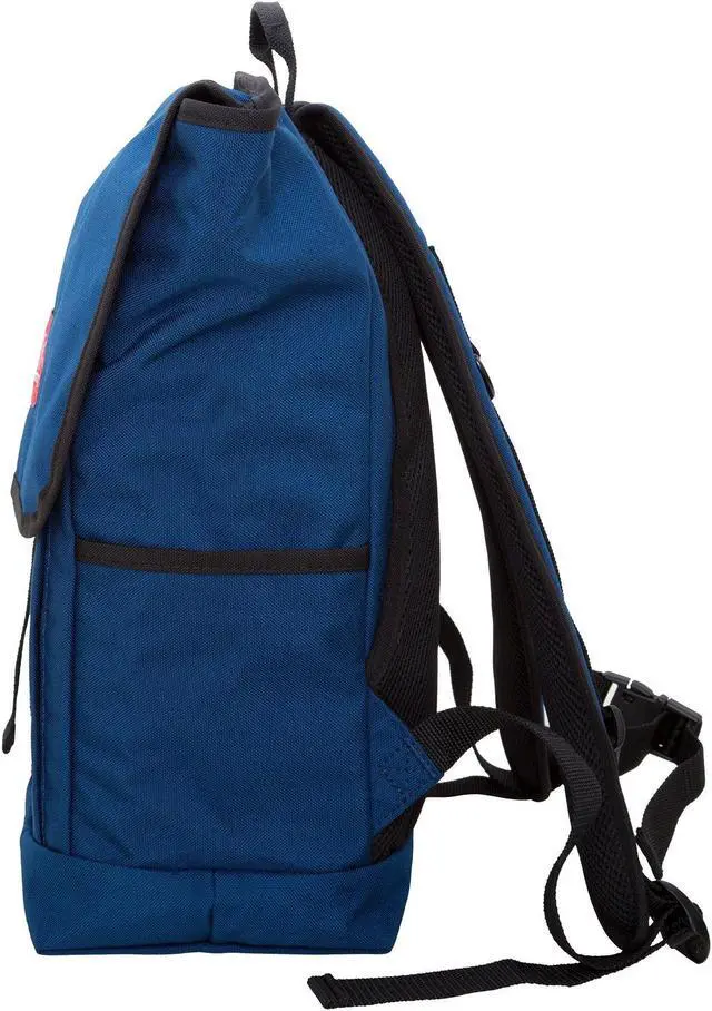 Alt view image 5 of 5 - MANHATTAN PORTAGE WASHINGTON SQUARE LAPTOP BACKPACK, EVERYDAY BACKPACK WITH 15 INCHES LAPTOP SLEEVE, IPAD, TABLETS, 15" LAPTOP BACKPACK, NAVY.