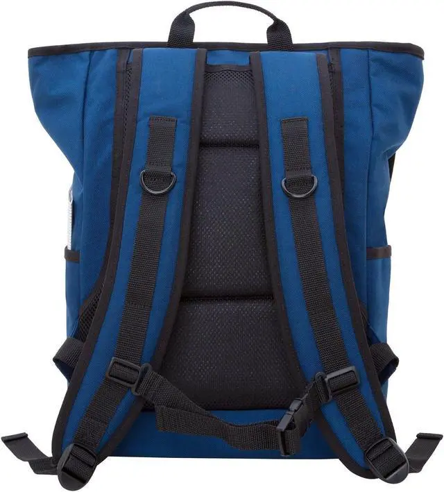 Alt view image 4 of 5 - MANHATTAN PORTAGE WASHINGTON SQUARE LAPTOP BACKPACK, EVERYDAY BACKPACK WITH 15 INCHES LAPTOP SLEEVE, IPAD, TABLETS, 15" LAPTOP BACKPACK, NAVY.