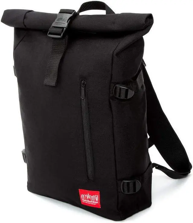 Alt view image 6 of 7 - MANHATTAN PORTAGE APEX LAPTOP BACKPACK (MD), ACCOMODATES 15" LAPTOP, ADJUSTABLE STRAPS LAPTOP BACKPACK, COMPUTER BAG FOR MEN & WOMEN, BLACK.