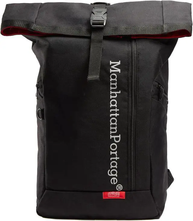 Alt view image 2 of 6 - MANHATTAN PORTAGE REFLECTIVE PACE LAPTOP BACKPACK, 18 INCHES LAPTOP BACKPACK, 18-INCH LAPTOP BACKPACK WITH ADJUSTABLE STRAPS AND SPACIOUS COMPARTMENT, BLACK