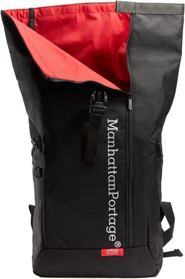 Alt view image 4 of 6 - MANHATTAN PORTAGE REFLECTIVE PACE LAPTOP BACKPACK, 18 INCHES LAPTOP BACKPACK, 18-INCH LAPTOP BACKPACK WITH ADJUSTABLE STRAPS AND SPACIOUS COMPARTMENT, BLACK