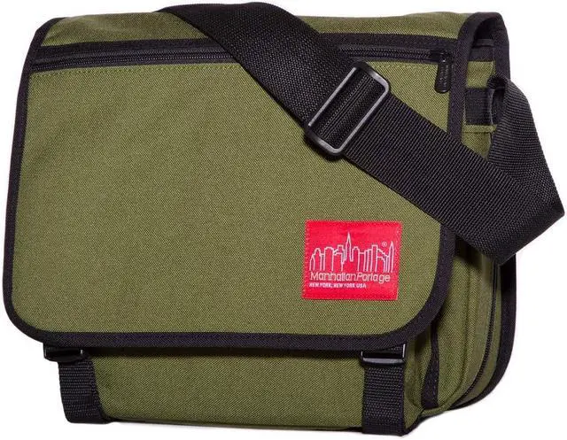 Main image of Manhattan Portage Europa Laptop Messenger Bag, Laptop Bag with Zipper and Compartments, Everyday Carry 11 inches Laptop Messenger Bag for Men & Women, Olive.