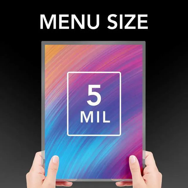 Alt view image 2 of 5 - GBC Laminating Sheets, Thermal Laminating Pouches, Menu Size, 5 Mil, EZUse, 100 Pack (3740474CF)