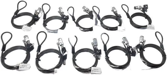 Alt view image 2 of 3 - Sendt 10 Pack Black Notebook/Laptop Keyed Alike Locks