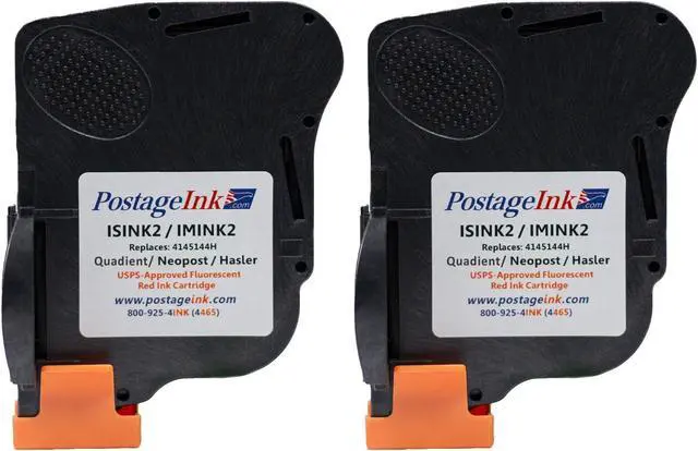 Main image of PostageInk.com ISINK2 / IMINK2 / Sure.Jet # 4145144H Non-OEM Ink Cartridge Replacements for IS280 and IM280 Machines, Pack of 2