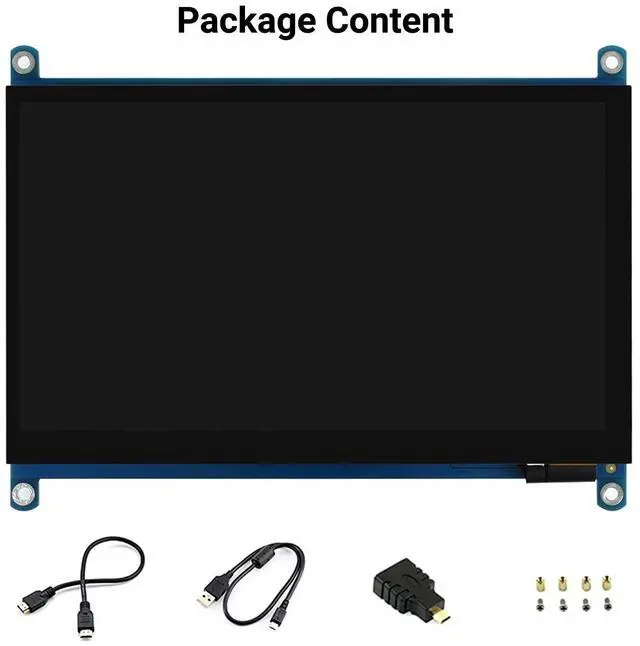 Alt view image 2 of 5 - Waveshare 7inch QLED Quantum Dot Display Capacitive Touch Screen 1024×600 G+G Toughened Glass Panel Support Raspberry Pi 5/4B/3B/Zero/Zero W/Zero 2W/Pico/Pico W/Pico WH, Jetson Nano/PC/Game Console