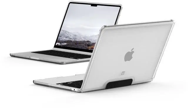 Main image of [U] by UAG Designed for MacBook Air 13" Case 2022-2025 M2/M3/M4 (A3240 A3113 A2681) - Translucent Durable Lightweight Impact Resistant Laptop Protective Cover, Lucent Ice/Black