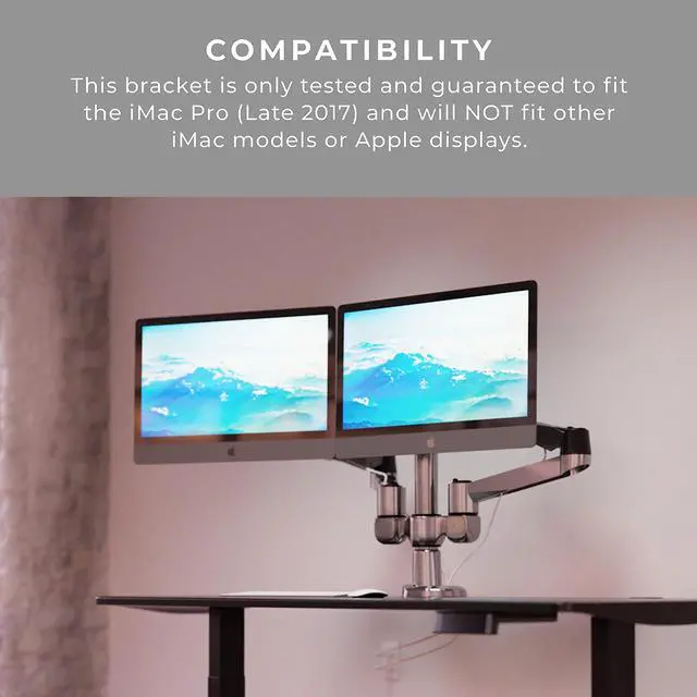 Alt view image 2 of 5 - HumanCentric VESA Mount Adapter Compatible with iMac Pro (Late 2017), Will Not Fit Other Models