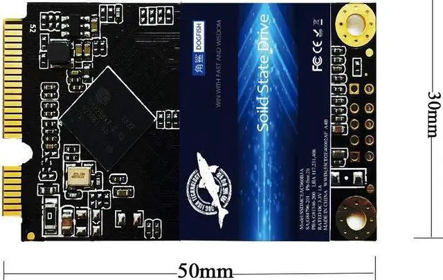 Alt view image 5 of 5 - SSD mSATA 250GB Dogfish Internal Solid State Drive High Performance Hard Drive for Desktop Laptop SATAIII 6Gb/s Includes SSD 32GB 60GB 64GB 120GB 128GB 240GB 250GB 480GB 500G 1TB (250GB MSATA)