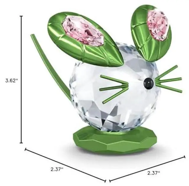 Alt view image 2 of 2 - Swarovski Mouse Dulcis Green, Large