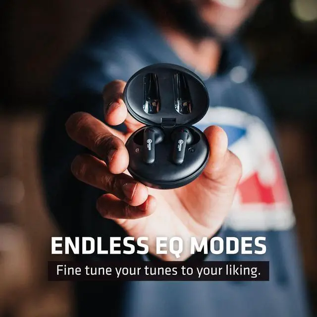Alt view image 5 of 5 - Wicked Audio Mojo 500 True Wireless Bluetooth Earbuds | Clear Call Mics | Long Battery Life | Mobile App | Custom EQ Modes | GPS Find Buds | Transparency Mode | Low Latency | Sweat & Water Resistant