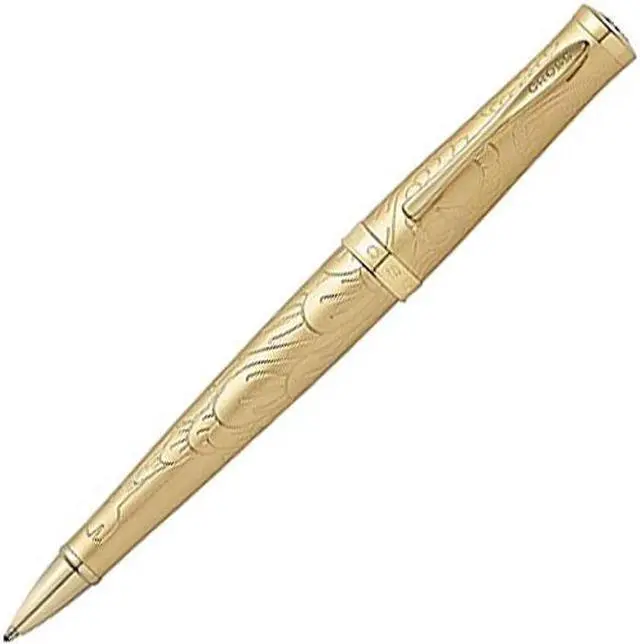 Alt view image 3 of 3 - Cross Year of The Goat Brushed 23 Carat Heavy Gold Plate Ballpoint Pen, Includes Special Edition Gift Box