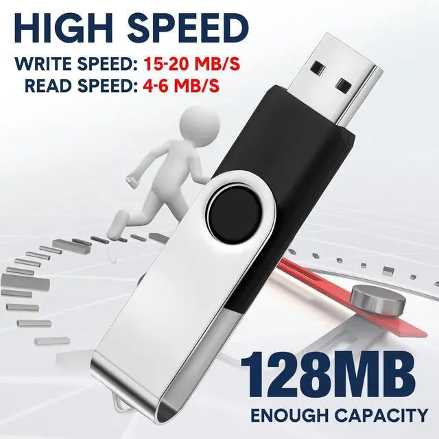 Alt view image 3 of 5 - Aoriher 50 Pack USB 2.0 Flash Drives Bulk, Portable USB Thumb Drives with Lanyards, Swivel Flash Drives Thumb Drives for Office School Data Storage (512MB)