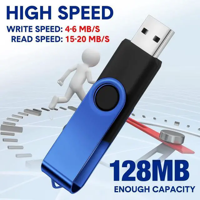 Alt view image 3 of 5 - Aoriher 50 Pack USB 2.0 Flash Drives Bulk, Portable USB Thumb Drives with Lanyards, Swivel Flash Drives Thumb Drives for Office School Data Storage (2GB)