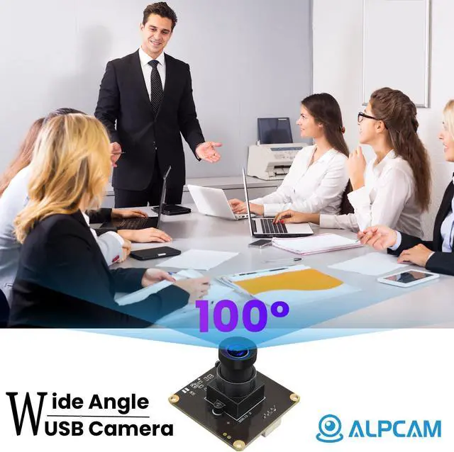 Alt view image 3 of 5 - ALPCAM 1080P USB Camera Module HD 2MP High Speed 60fps 120fps 260fps Indudtrial Mini Webcam UVC Golf Swing Camera Module with No Distortion Lens for Linux Windows Android