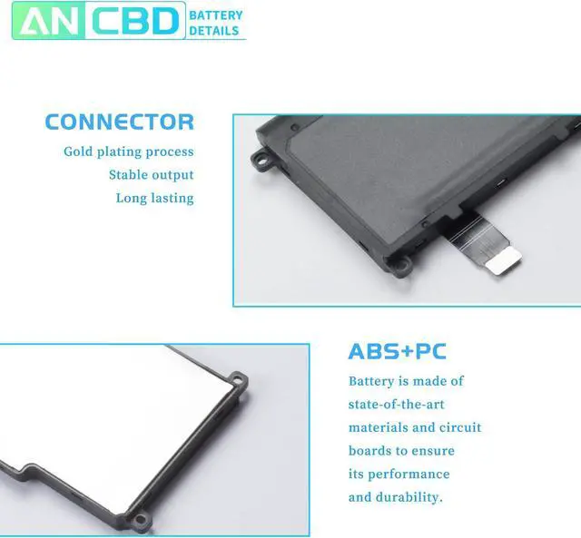 Alt view image 3 of 5 - ANCBD RC30-0370 Laptop Battery for Razer Blade 14 2021 2022 RZ09-0370 RZ09-0368(0427) RZ09-0370AE23 RZ09-0370BEA3-R3U1 RZ09-0370CEA3-R3U1 RZ09-0427EE23-R3U1 RZ09-0427NEA3 RZ09-0427PEA3 Series