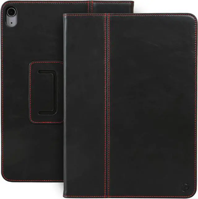 Main image of Casemade Real Leather Case Compatible with iPad 11th Gen 2025 / 10th Gen (2022) - Full-Grain Leather Cover, Auto Sleep/Wake, Dual Stand Position (Black)