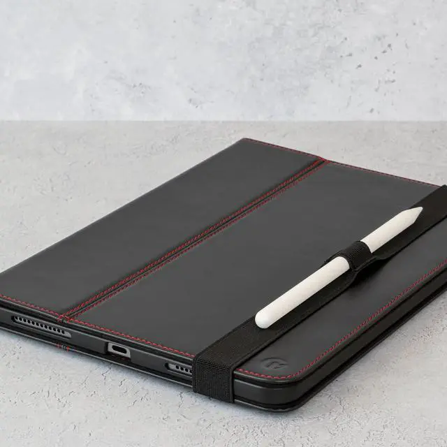 Alt view image 4 of 5 - Casemade Real Leather Case Compatible with iPad 11th Gen 2025 / 10th Gen (2022) - Full-Grain Leather Cover, Auto Sleep/Wake, Dual Stand Position (Black)
