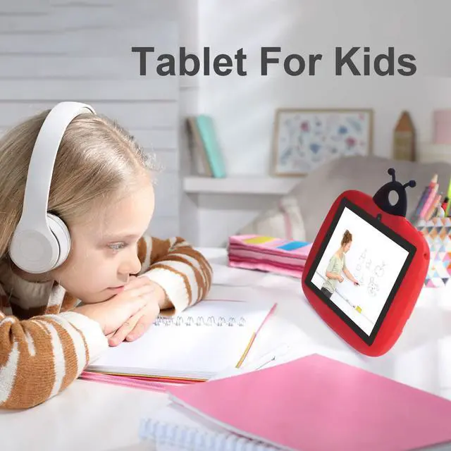 Alt view image 2 of 5 - C idea 7 Inch Tablets for Kids,Android 12 Kids Tablet Age 2-5,32GB ROM+512GB Storage Expandable,Iwawa Pre-Installed Small Smart Kids Tablets for Girls Boys Children Educational(Ladybug)