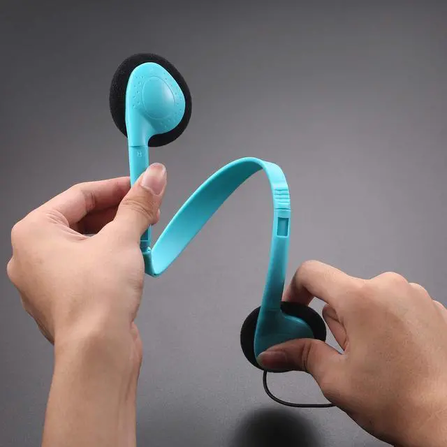 Alt view image 4 of 5 - CN-Outlet Bulk Headphones for Classroom Kids Multi Colored 50 Pack, Wholesale Over Ear Student Head Phones Perfect for Schools, Libraries, Computer Lab, Testing Centers, Museums, Hotels(4 Colores)