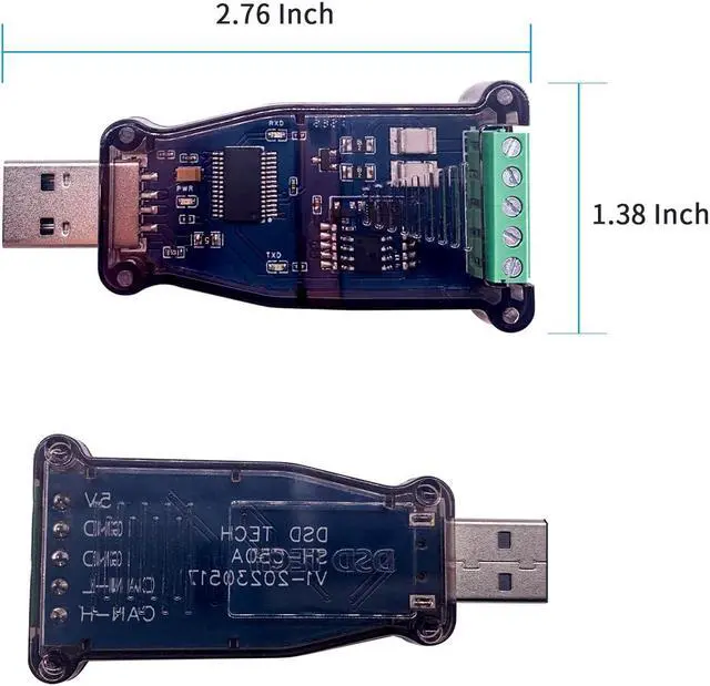 Alt view image 3 of 5 - DSD TECH SH-C50A USB to Can Adapter with FTDI FT232RNL Chip