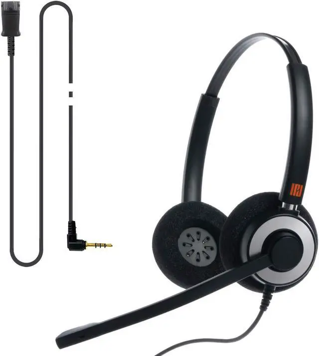 Main image of IPD IPH-165 Phone Headset with Noise Cancelling Microphone and 3.5mm Jack (4 Poles) for for Android Cell Phones,Laptop,Tablet,Apple MacBook and Other Smart Devices