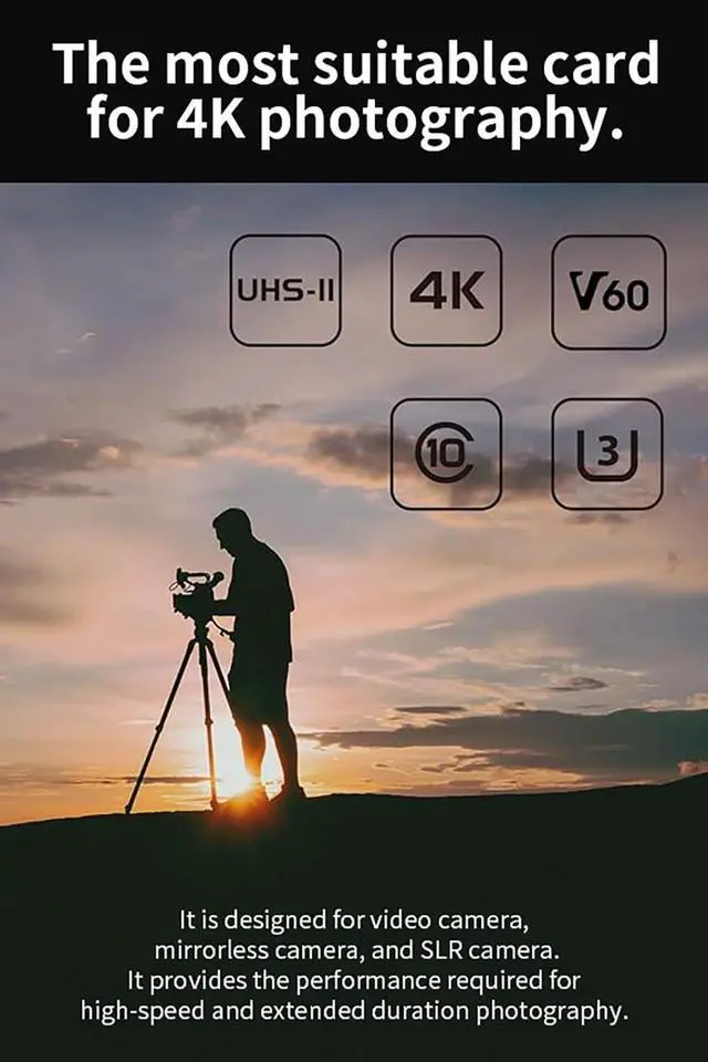 Alt view image 3 of 5 - SUNEAST Ultimate PRO SD UHS-II 256GB Card V60 Up to 150MB/s Write Speed and 280 MB/s Read Speed | for Professional Vloggers, Filmmakers, Photographers & Content Curators
