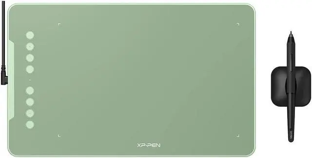 Main image of XPPen Deco 01 V3 Drawing Tablet 10x6.25 Graphics Tablet Digital Drawing Tablet for Chromebook with 16384 Levels Pressure Battery-Free Stylus and 8 Shortcut Keys (Green)